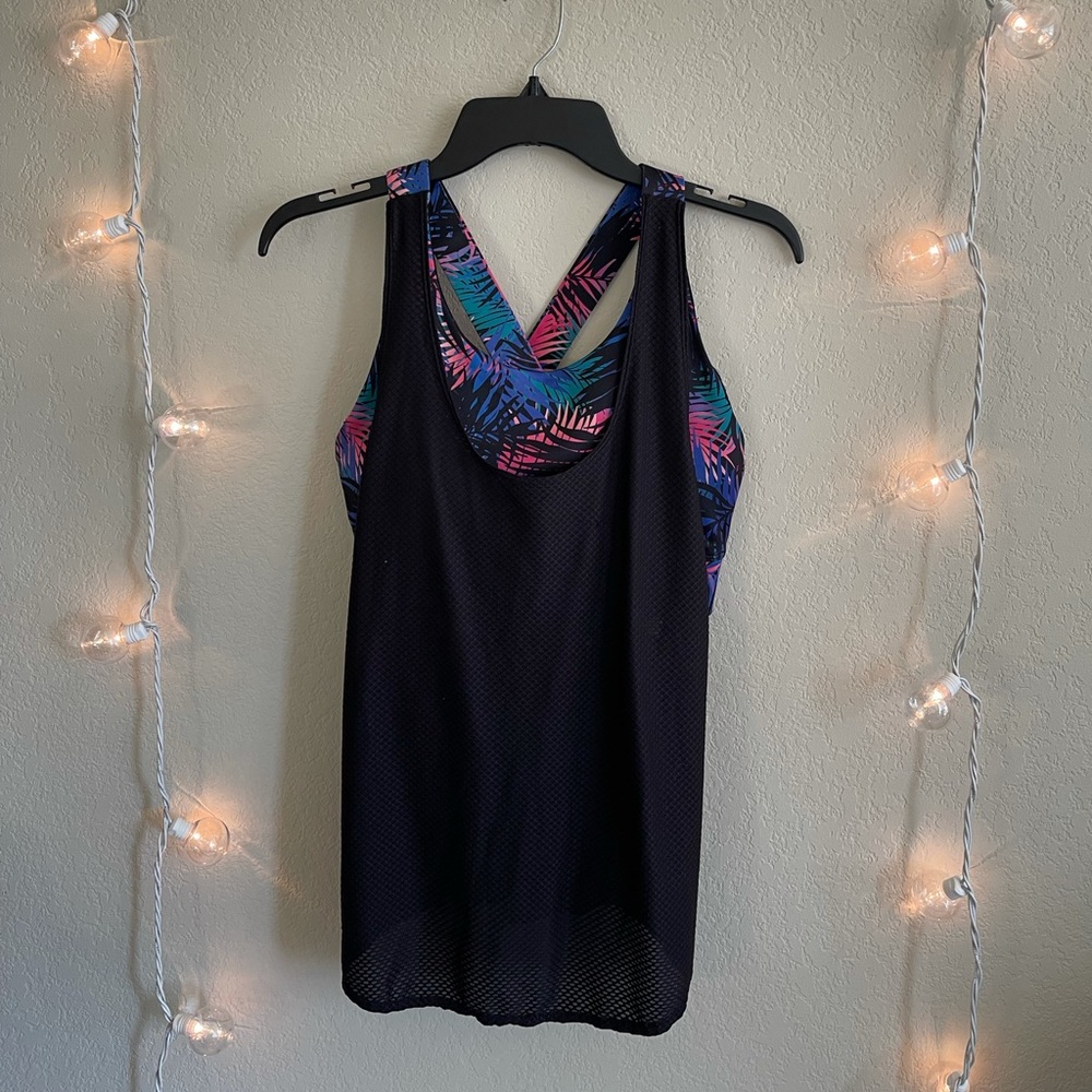 Work out tank with built in bra
